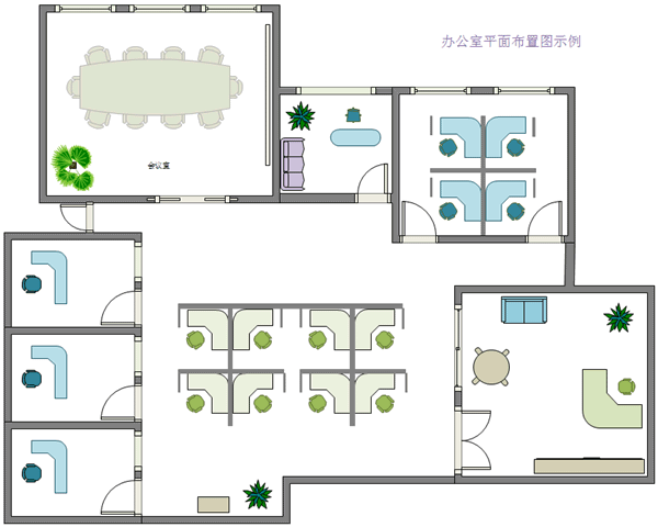 办公室布局设计实例